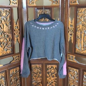 Will Call Zodiac Cropped Sweatshirt Size L